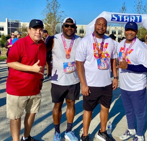 Brothers at community 5K run representing service